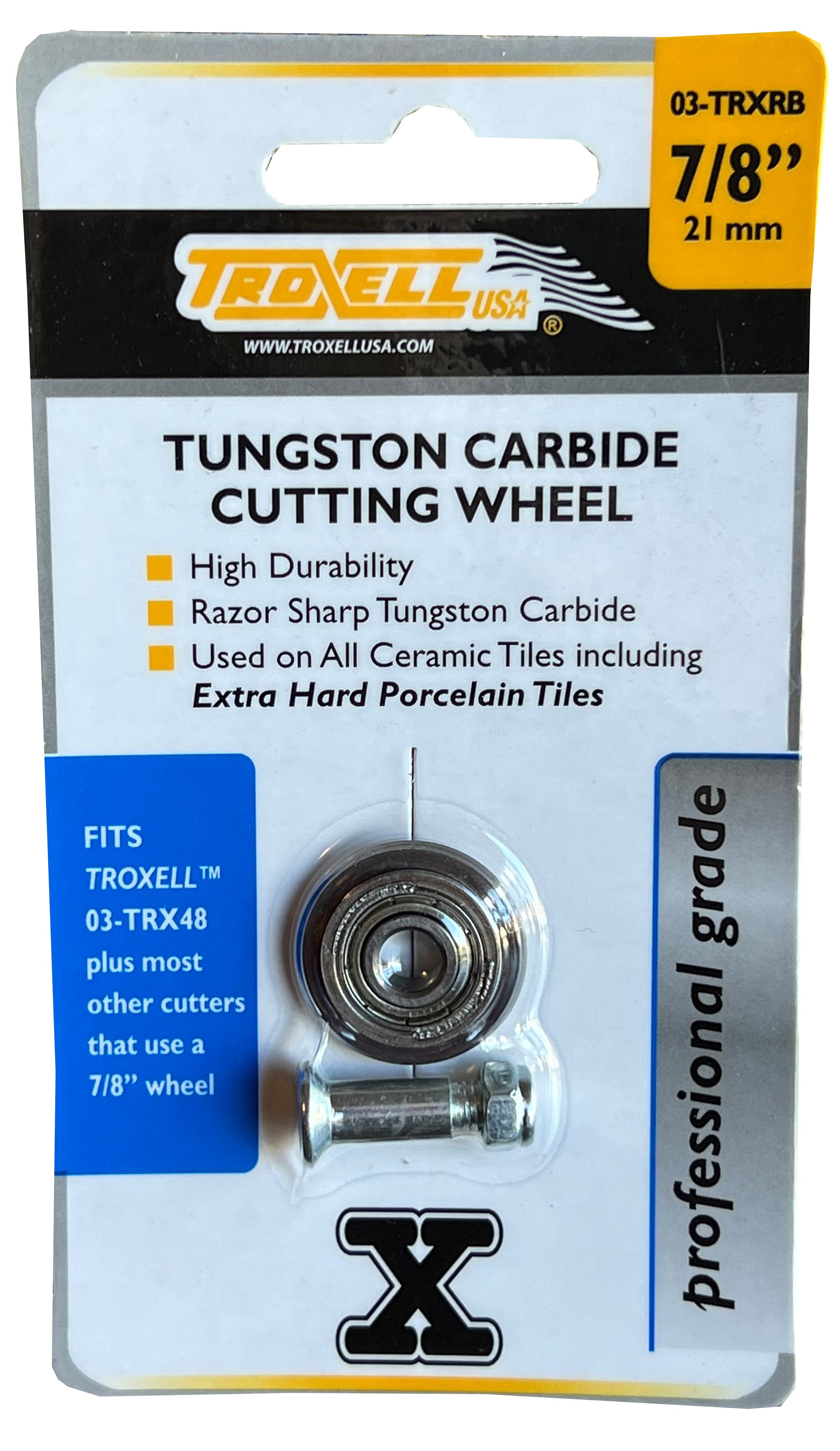 7/8" Carbide Tile Cutting Wheel Replacement for 03-TRX48