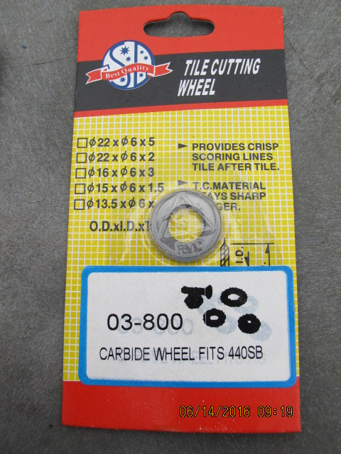 5/8" Carbide Cutting Wheel Replacement for 03-440SB36