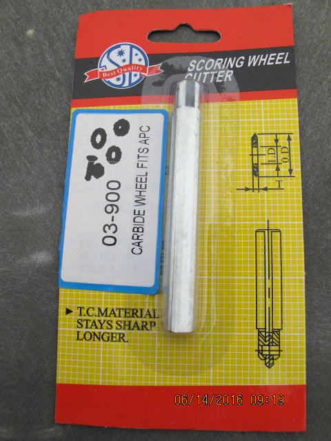 Replacement Carbide Cutter Wheel with Mandrel