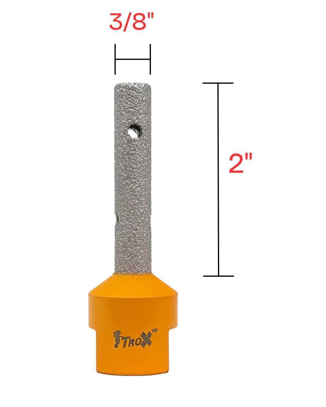 DIAMOND CYLINDER MILLING BIT - 3/8" 10mm