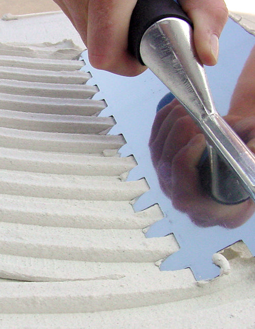 1/2" Square Notch Stainless Steel Trowel
