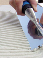 3/8" Square Notch Stainless Steel Trowel