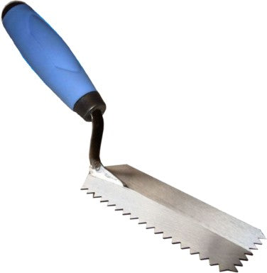 Pro-Grade 1/4" V Notch Margin Trowel