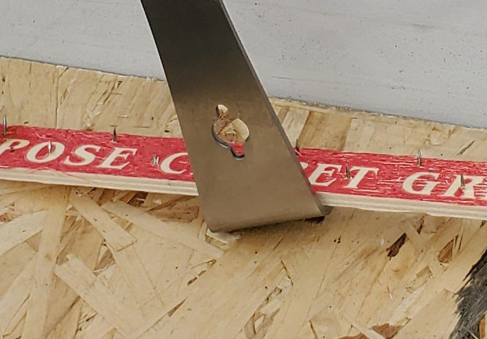 7" Stainless Steel Floor Bar