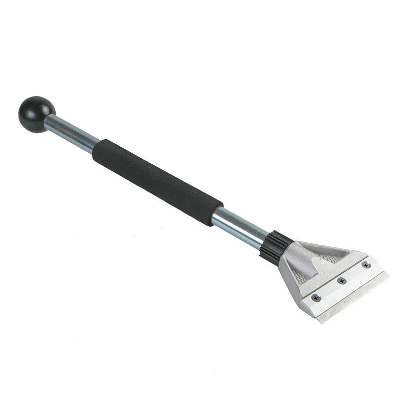 Heavy Duty Scraper with 18" Ball End Handle & 4" Blue Steel Blade
