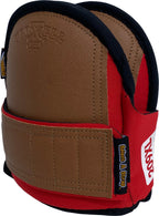 Super Soft Knee Pads Leatherhead Red - Large MAGA EDITION