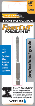 Trox FastCut Porcelain Bit 3/16" - 5mm