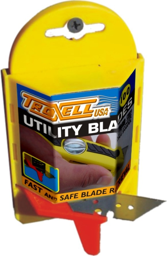Utility Knife Blade Replacement Dispenser (100 Pack)