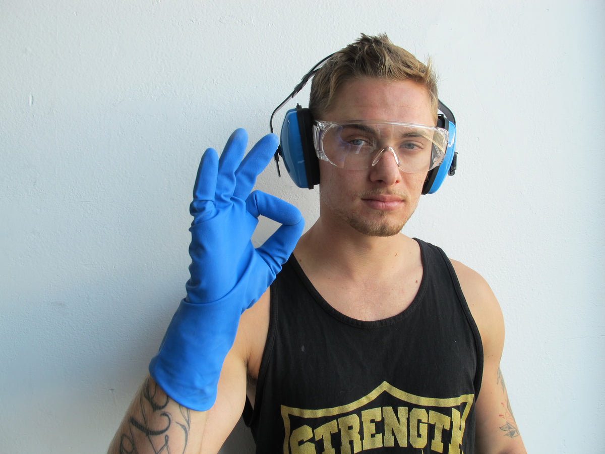 Heavy Duty Latex Disposable Gloves - 15 MIL