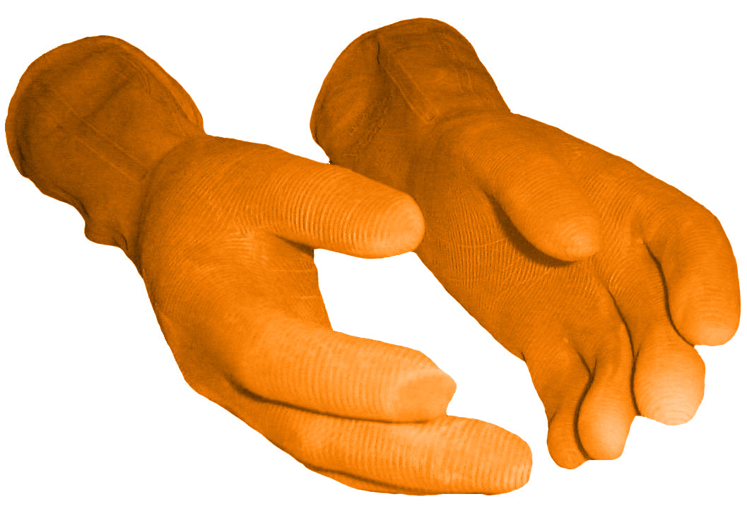 Heavy Duty Rubber Gloves - Orange