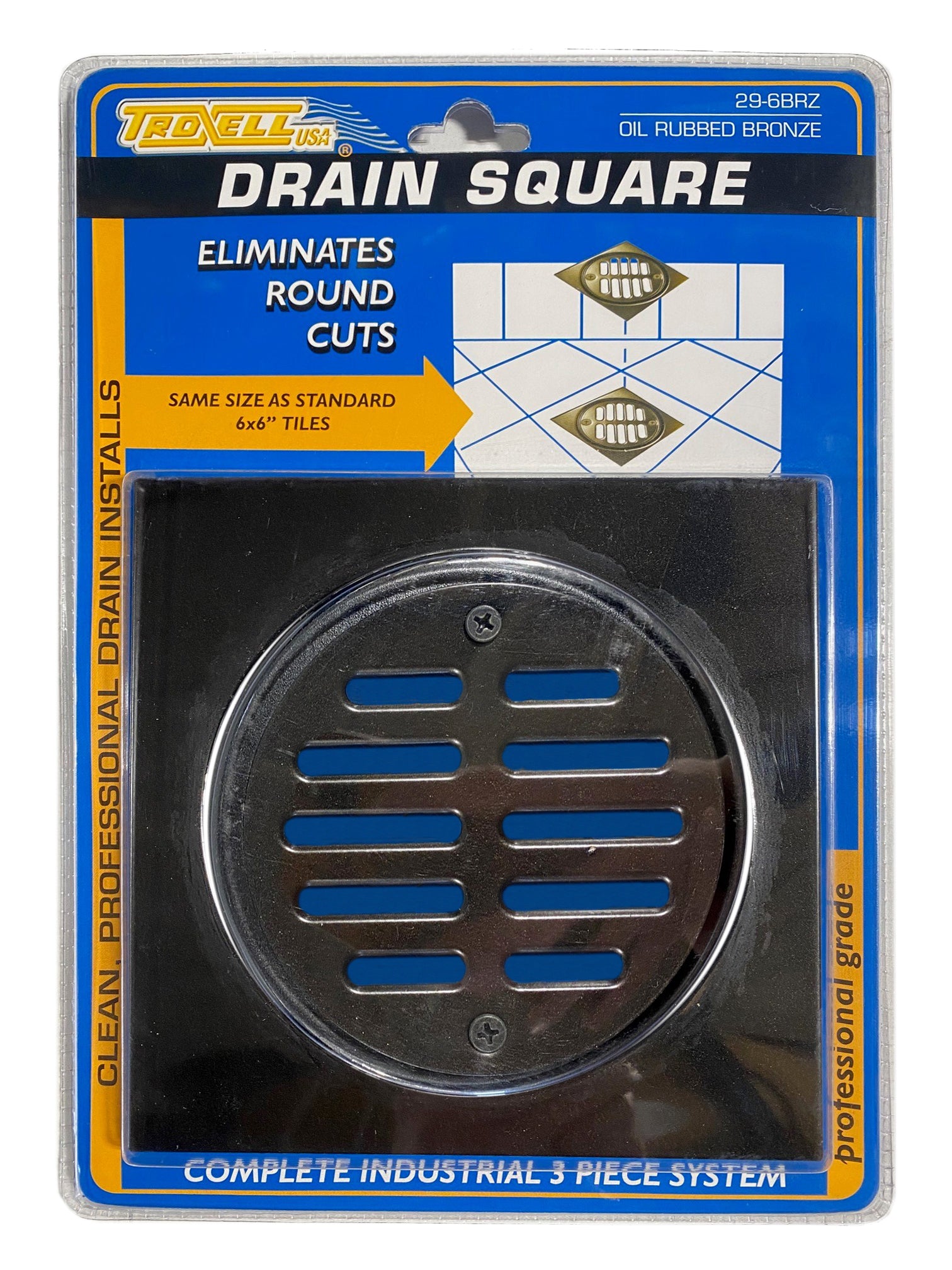 6" Bronze Shower Drain Frame Kit