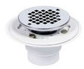 Round PVC Shower Drain with Snap Screen