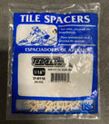 1/16" Regular Spacers 300pcs/bag