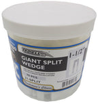 1-1/2"x3" Split Shim White 70pcs/jar