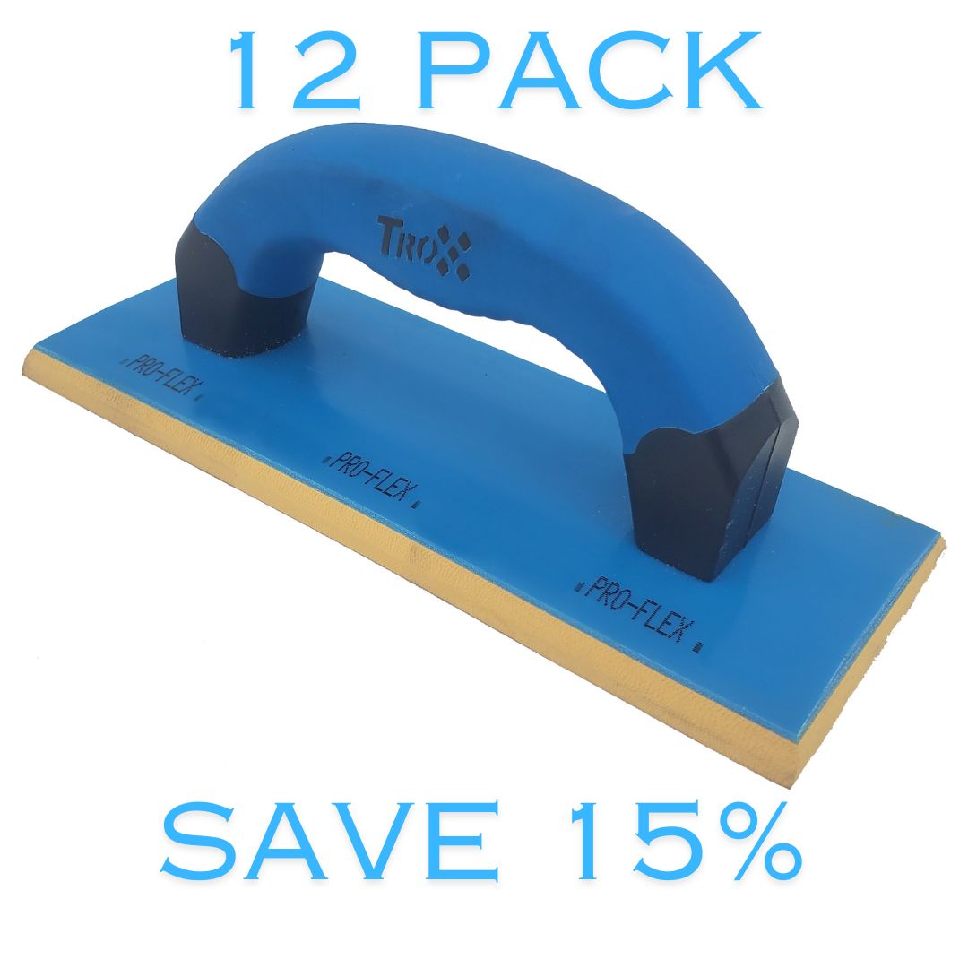 4" x 9" Pro-Grade Pure Gum Bottom Epoxy Grout Float - 12 Pack ($16.92 ea)