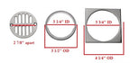 4.5" Nickel Shower Drain Frame Kit