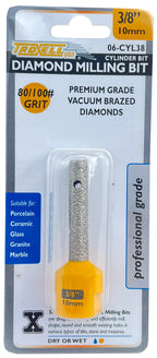 DIAMOND CYLINDER MILLING BIT - 3/8" 10mm