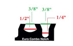 Euro Combo Notch Stainless Steel Trowel - 12 Pack ($10.95 ea.)